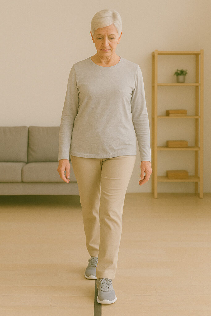 Plano de Exercícios Para Idosos: Corpo Ativo em Todas as Idades em Idosos Caminhar em Linha Reta