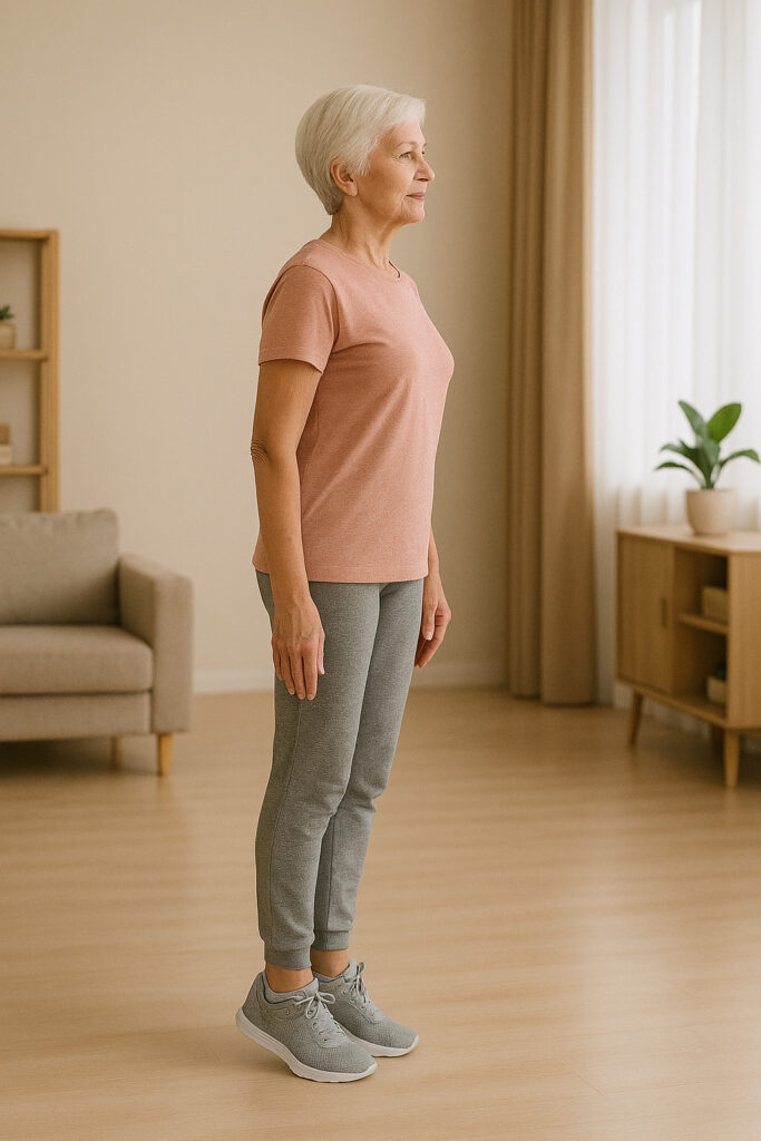 Plano de Exercícios Para Idosos: Corpo Ativo em Todas as Idades em Idosos Elevação de Calcanhares